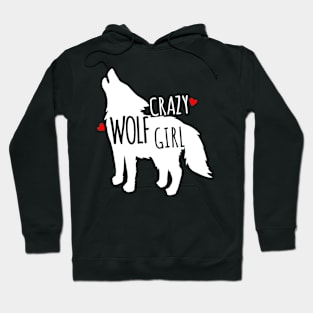 crazy wolf girl Hoodie